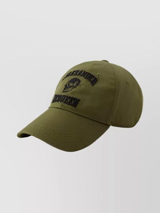 Alexander McQueen varsity cap cotton blend