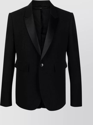 SAPIO peak lapels cotton-wool blazer