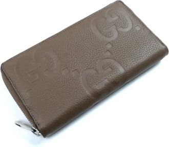 Gucci Pre-owned Wallets, female, Brown, Size: ONE SIZE Pre-owned Leather wallets