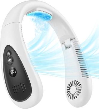 OEM Ventilador De Cuello Port&aacute;til Con Refrigeraci&oacute;n Por Semiconductores, Recargable Y Usb