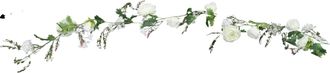 OEM Guirnalda De Flores Artificiales, Estilo Natural, Apta Para Uso Interior/exterior, Color Blanco
