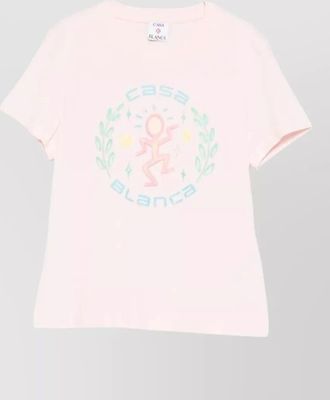 Casablanca dance joy graphic cotton crewneck t-shirt