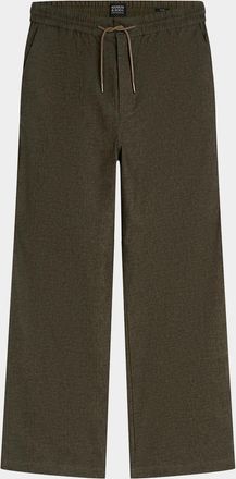 Scotch & Soda Men & apos;s Otis Melange Stretch-Cotton Straight-Leg Pants