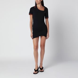 Vivienne Westwood Abito Glory Polo nero in piqu&eacute; di cotone
