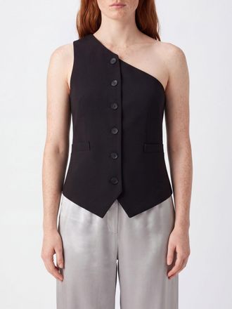 Federica Tosi Top monospalla in cotone con design asimmetrico e bottoni