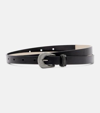 Brunello Cucinelli Monili leather belt