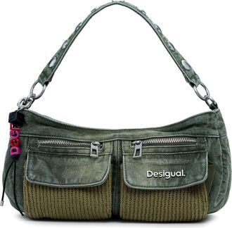 Desigual Denim Shoulder Bag in Light Green at Nordstrom