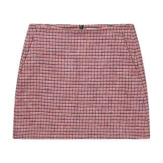 Munthe Short Skirts, female, Pink, XL, Checked Skirt with Side Pockets