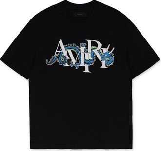 Amiri Black CNY Dragon Tee