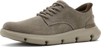 Skechers Garza - Clive Mens Shoes Dark Taupe : 11.5 D - Medium, Canvas