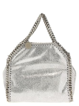 Stella McCartney Silver Micro Falabella shopping bag