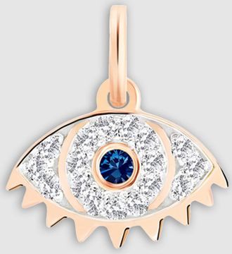 Ginette NY Pendentif Ajna Saphir Or Rose Diamants