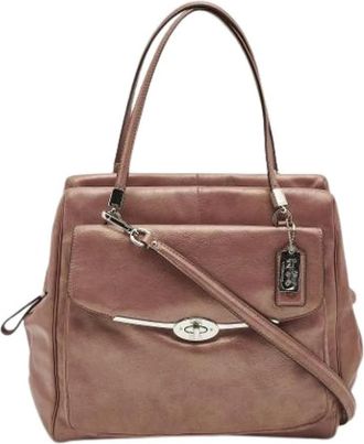 Coach Pre-owned Handbags, female, Beige, Size: ONE SIZE Pre-owned Madison Madeline Satchel