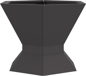 vidaXL Hoguera Negro 50 x 50 x 40 cm Acero vidaXL