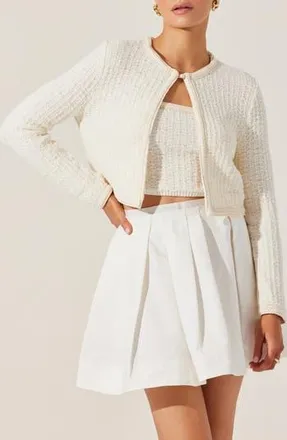 ASTR the Label Blaise Cardigan in Cream at Nordstrom Rack, Size X-Small