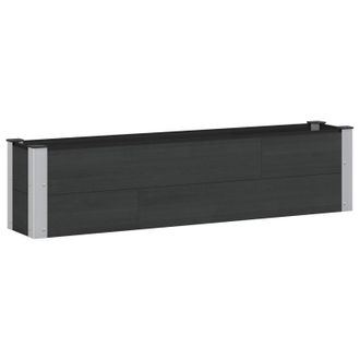 vidaXL Arriate Elevado Negro 150 X 30 X 36 Cm Vidaxl