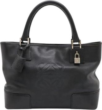 Loewe Pre-owned Amazona Leren Handtas - Dames - Vintage Handtas - Zwart - ONE Size - Leer - Vintage