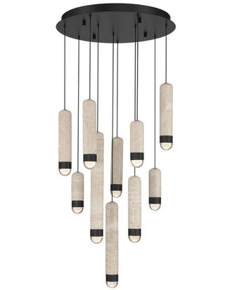 Eurofase Lighting Cambre 10-Light 22In Multi Drop Chandelier