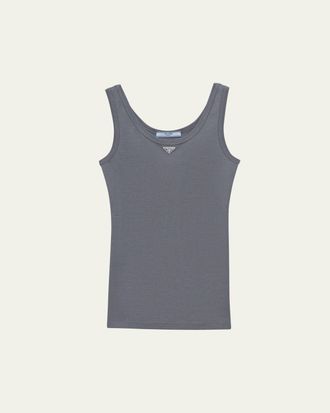 Prada Cotton Jersey Tank Top