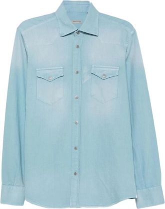 Sartorio Napoli Camicia in denim - - Shirts - Uomo - Blu - M