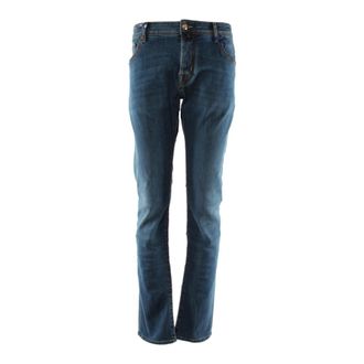 Jacob Cohen Heren, Jeans, Blauw, Maat: W38 Katoen