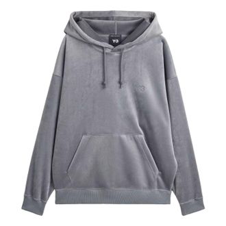 adidas x Y-3 Velvet Corduroy Hoodie Asia Sizing Grey Five KU2196