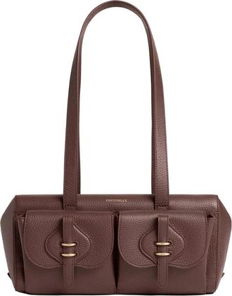 Coccinelle Mavery Schoudertas - Dames - Schoudertassen - Bruin - ONE Size - Katoen - Tassen