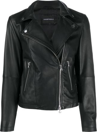 Emporio Armani Womens Leather Jacket