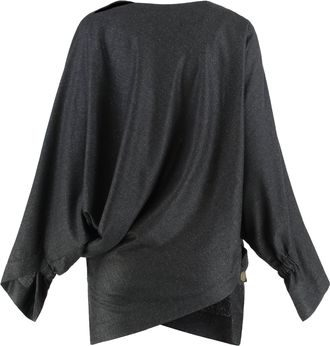 Vivienne Westwood Womens Top Infinity Wool Grey Knitwear Sweater