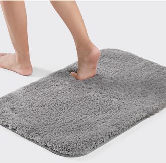 OEM Alfombrilla De Ba&ntilde;o De Microfibra De 50 X 80 Cm, Lavable A M&aacute;quina, Ultraabsorbente, Antideslizante, De Secado R&aacute;pido, Gris