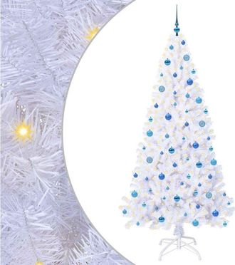 vidaXL &Aacute;rbol De Navidad Artificial Con 300 Led 210 Cm Pvc Y Acero Vidaxl