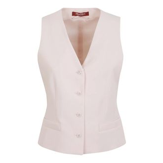 Max Mara Vests, female, Pink, Size: 2XS Madia Gilet