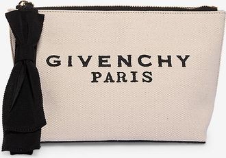 Givenchy Rechteckige Logo-Canvas Clutch