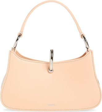 Paco Rabanne Micro Ring Leather Top Handle Bag in Peach/Silver at Nordstrom