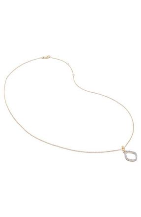 Monica Vinader Riva 14K Gold Lab Grown Diamond Pendant Necklace at Nordstrom