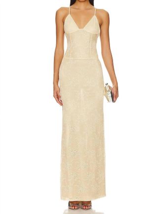 NBD Cozette Maxi Dress In Sand