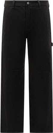 Dickies Straight Trousers, male, Black, W32, Workwear Trousers with Hammer Loop