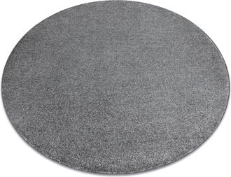 RugsX Rugsx - Moqueta Indus C&iacute;rculo Gris 95 Llanura Mezcla Grey Circulo 133 Cm