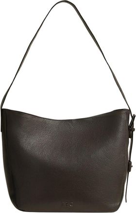 Kiton Semi-zachte Kalfsleren Dagtas - Dames - Schoudertassen - Bruin - ONE Size - Katoen - Tassen