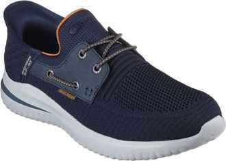 Skechers Mens Delson 3.0 Roth Slip-On Shoes In Navy