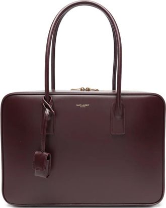 Saint Laurent Shopper met logoprint - Rood