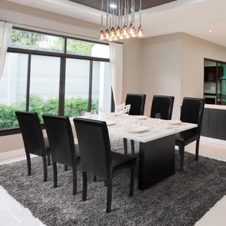 IDMarket Lote De 6 Sillas De Comedor Hannah Negras