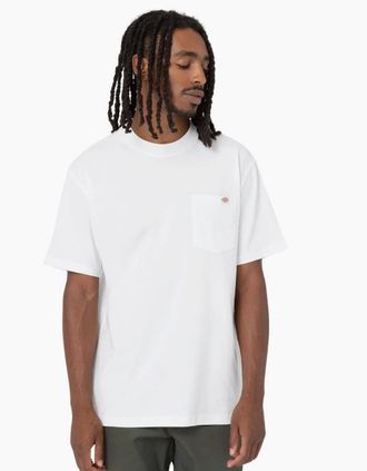 Dickies Mens Dickies Luray Light Weight Pocket White T-Shirt - Black - Size: 38