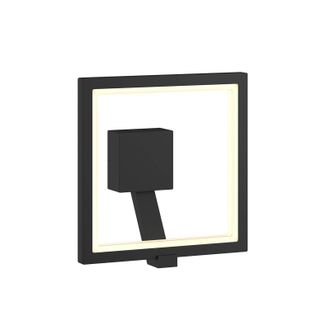 Lucande Lucande L&aacute;mpara De Pared Led Exterior square En Negro Aluminio
