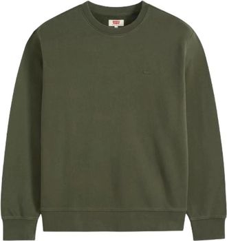 Levi's Hoodies & sweatvesten, Heren, Groen, L, Katoen, Original Housemark Crewneck Sweatshirt