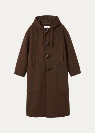 Officine G&eacute;n&eacute;rale Wool Hooded Longline Coat