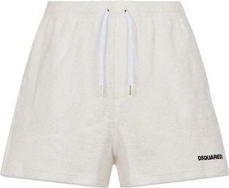 Dsquared2 Broek - Heren - Strandmode - Wit - M - Katoen - Badmode