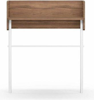 HERDASA Herdasa - Recibidor modelo 789 acabado nogal/blanco, 97 cm (alto) x 80 cm (ancho) x 30 cm (prof.)