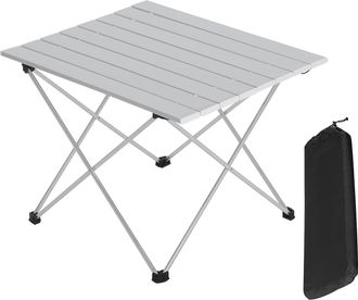 Woltu Woltu Table De Camping Pliante L&eacute;ger Et Portable, Table De Pique-nique En Aluminium, 56x46x40cm