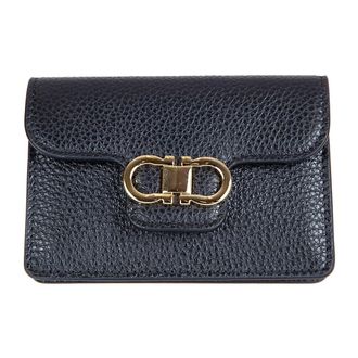 Ferragamo Wallets & Cardholders, female, Black, Size: ONE SIZE Gancini Key Card Holder